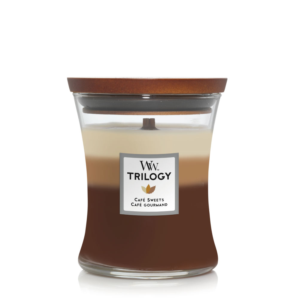 WOODWICK CAFE SWEETS MEDIUM CANDLE TRILOGY