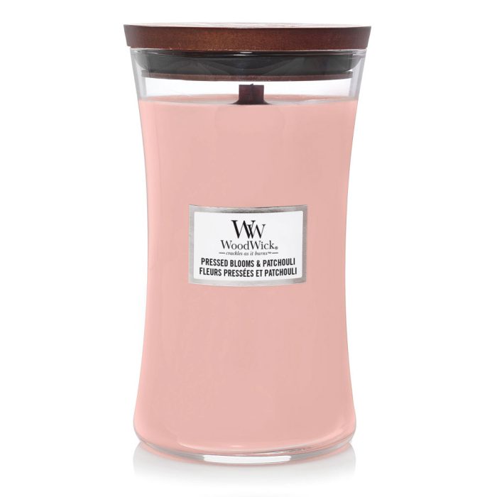 WOODWICK PRESSED BLOOMS & PATCHOULI LARGE CANDLE