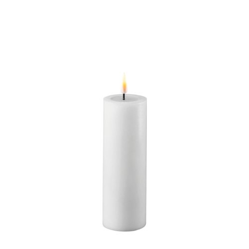 DELUXE HOMEART LED CANDLE REAL FLAME WHITE Ø5CM x 15CM