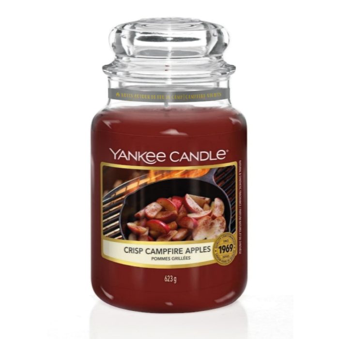 YANKEE CANDLE CRISP CAMPFIRE APPLES LARGE CANDLE