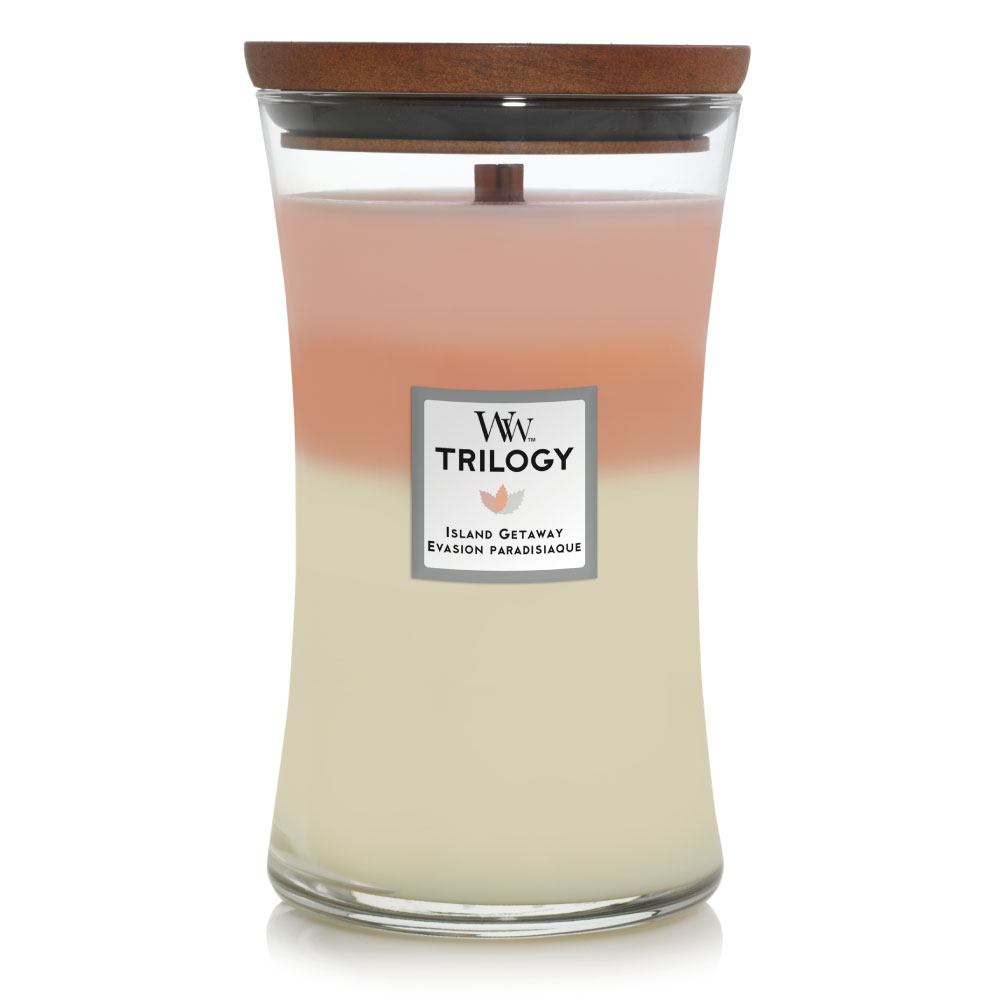 WOODWICK ISLAND GETAWAY LARGE CANDLE TRILOGY