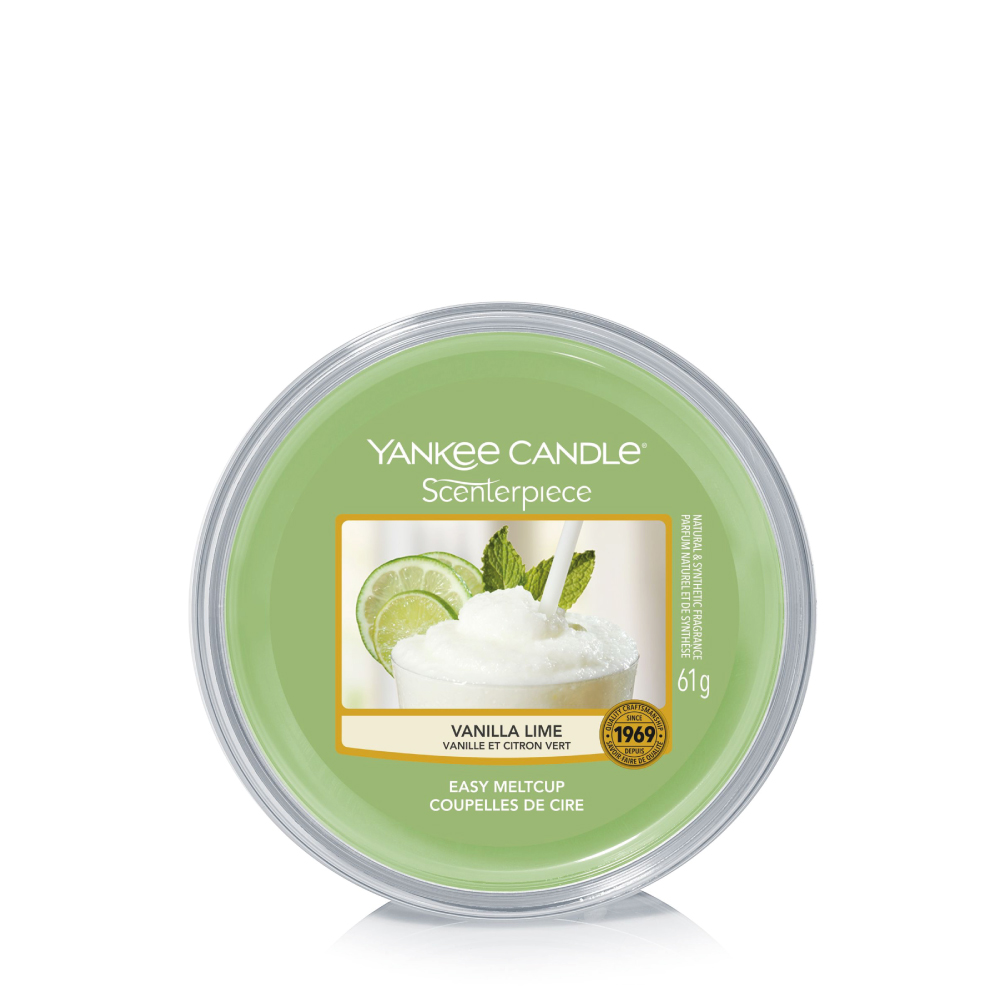 YANKEE CANDLE VANILLA LIME SCENTERPIECE MELTCUP