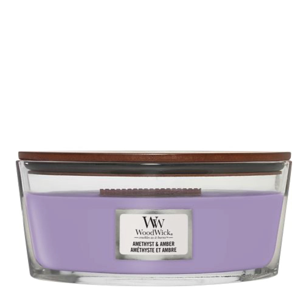 WOODWICK AMETHYST & AMBER ELLIPSE CANDLE