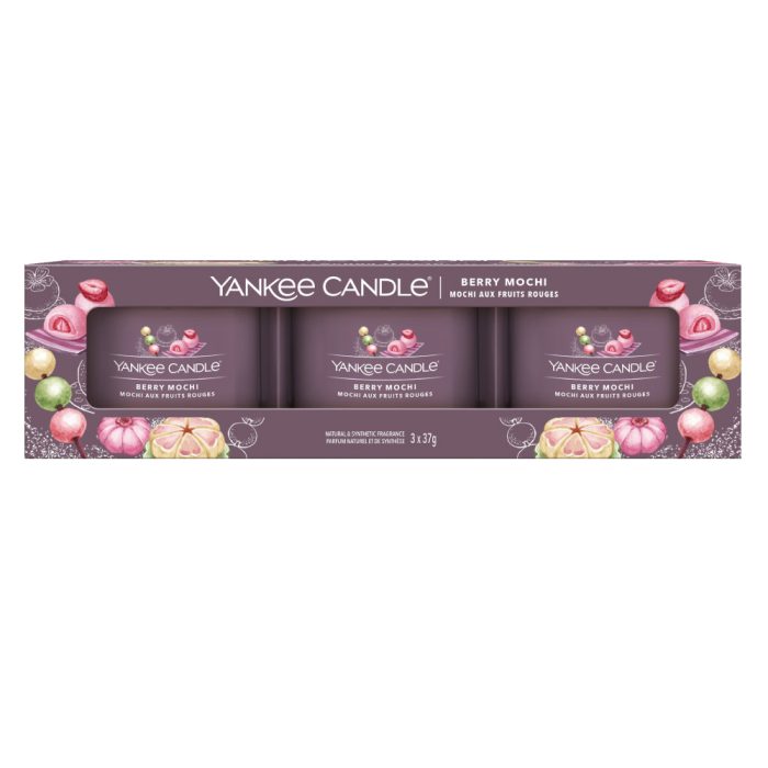 YANKEE CANDLE BERRY MOCHI MINI CANDLE 3-PACK