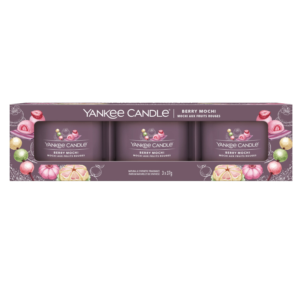 YANKEE CANDLE BERRY MOCHI MINI CANDLE 3-PACK