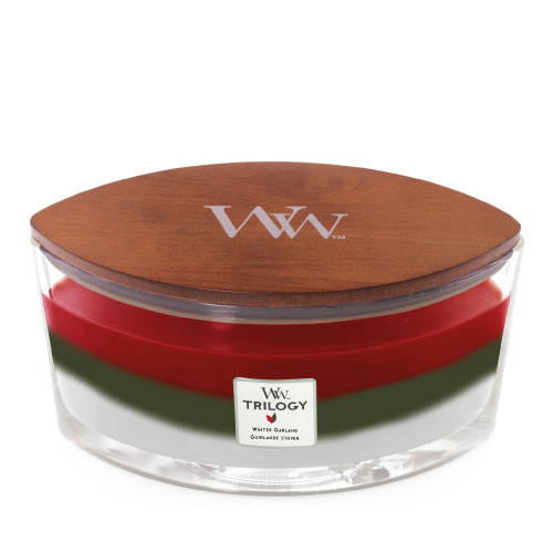 WOODWICK TRILOGY WINTER GARLAND ELLIPSE CANDLE