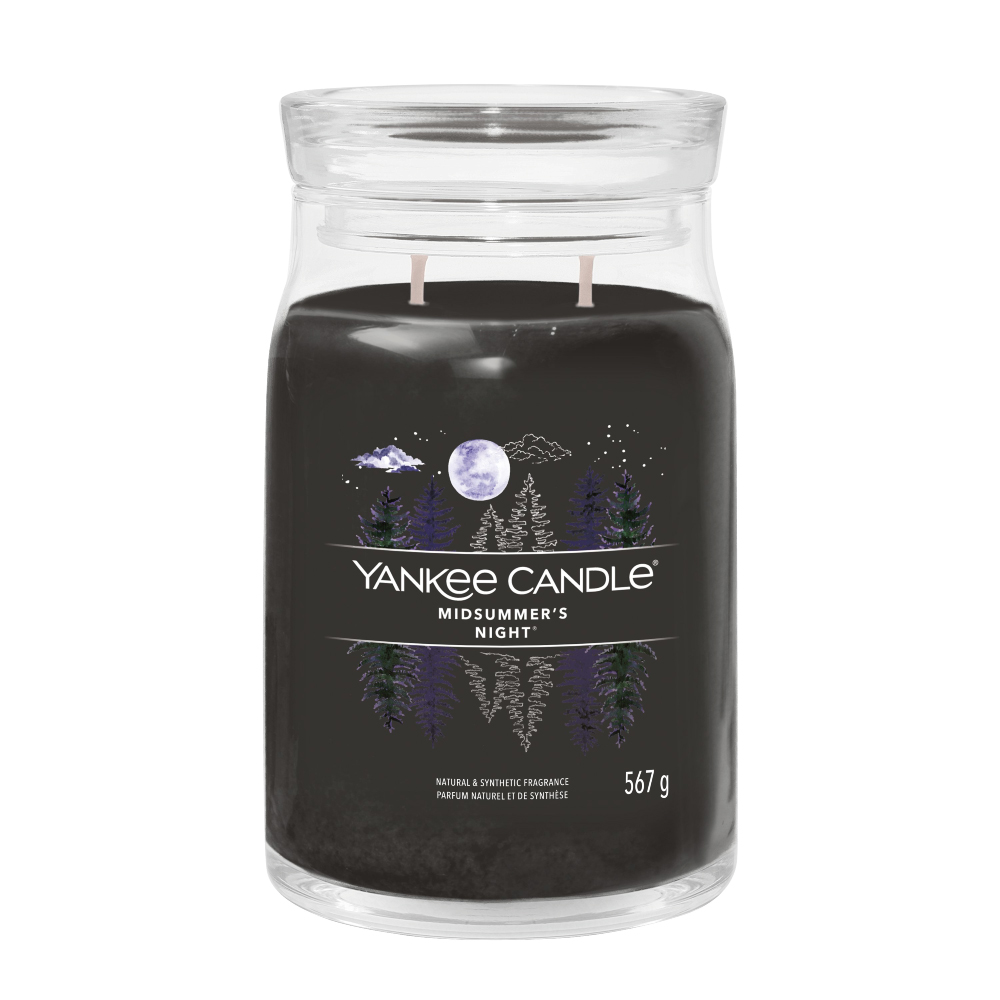 YANKEE CANDLE MIDSUMMERS NIGHT SIGNATURE 2-WICK LARGE CANDLE