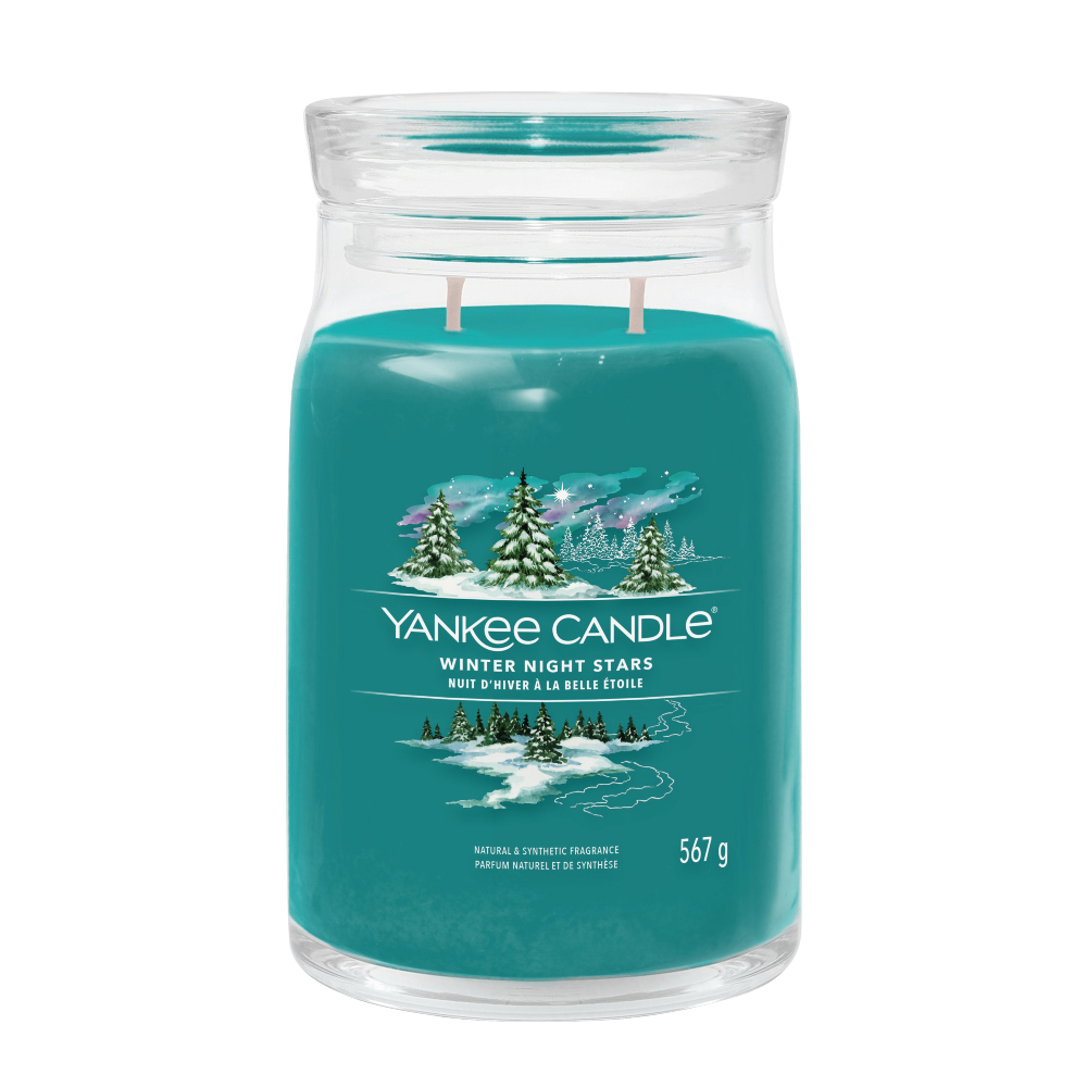 YANKEE CANDLE WINTER NIGHT STARS SIGNATURE 2-WICK LARGE CANDLE