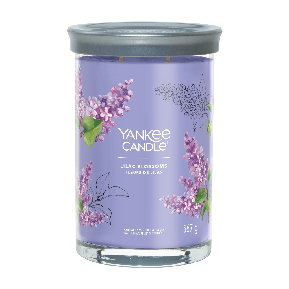 YANKEE CANDLE LILAC BLOSSOMS SIGNATURE 2-WICK LARGE TUMBLER