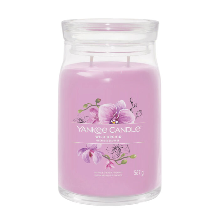 YANKEE CANDLE WILD ORCHID SIGNATURE 2-WICK LARGE JAR