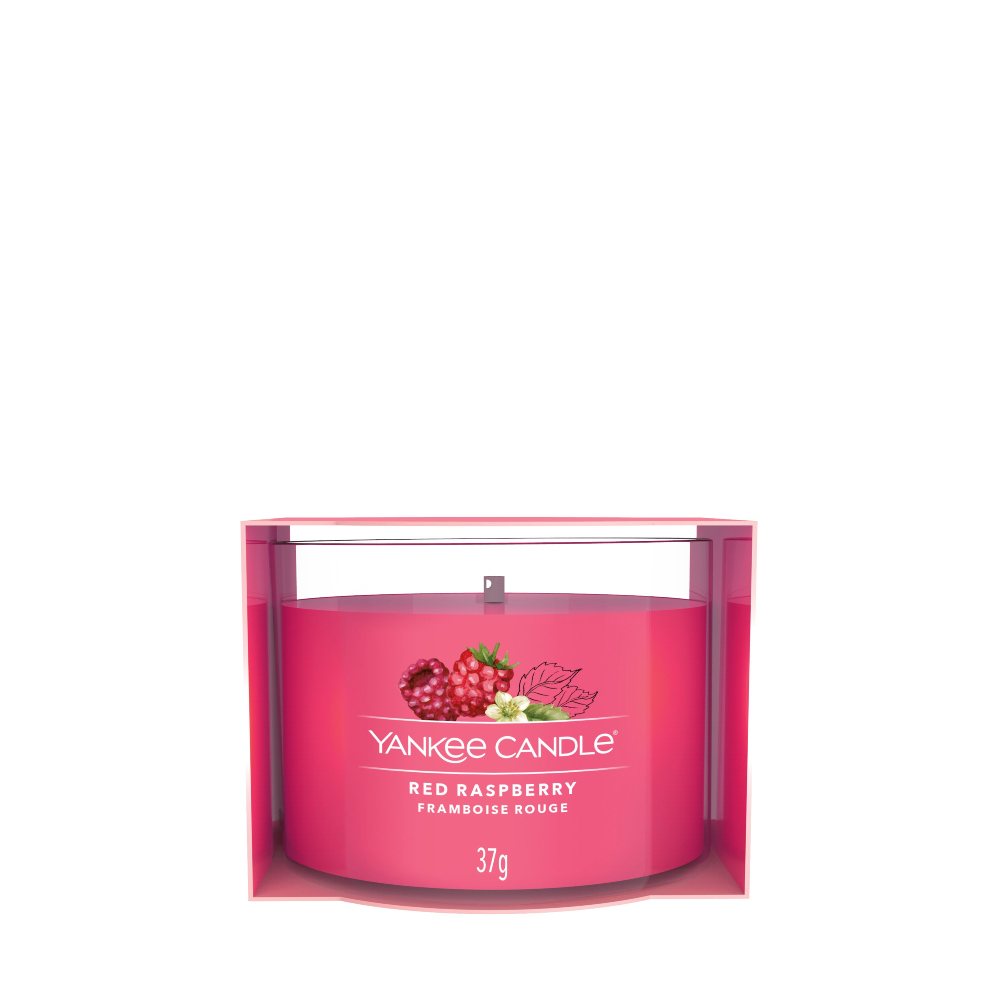 YANKEE CANDLE RED RASPBERRY SIGNATURE FILLED VOTIVE 1-PACK