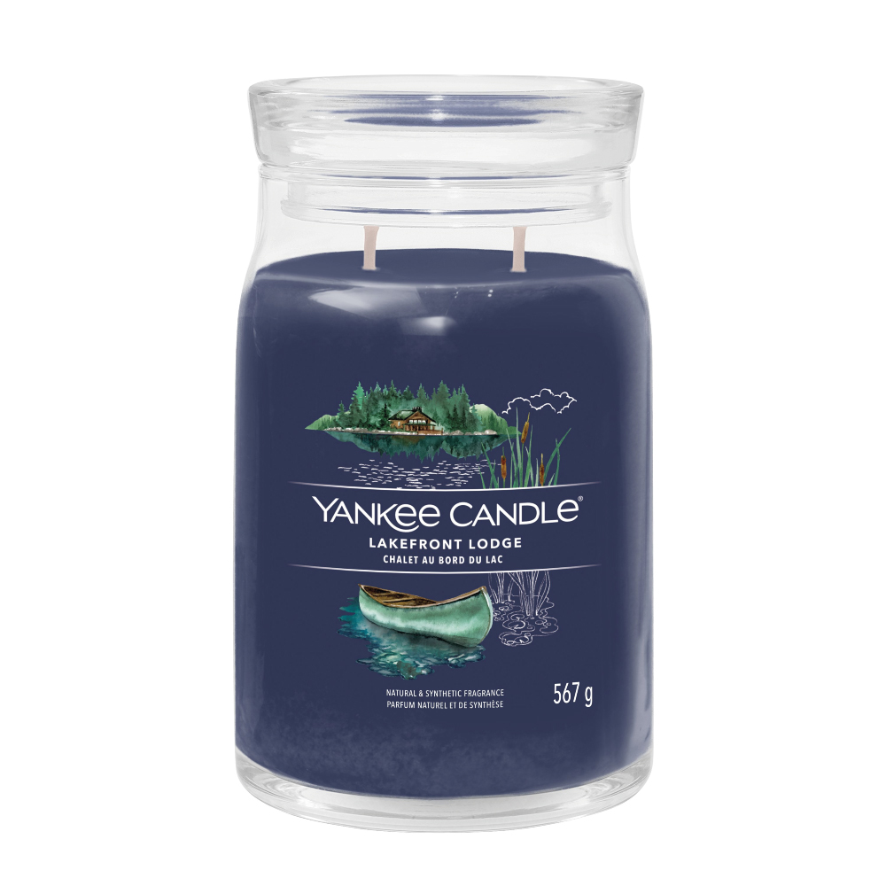 YANKEE CANDLE LAKEFRONT LODGE SIGNATURE 2-WICK LARGE CANDLE