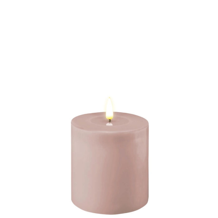 DELUXE HOMEART LED CANDLE REAL FLAME ROSE Ø10CM x 10CM