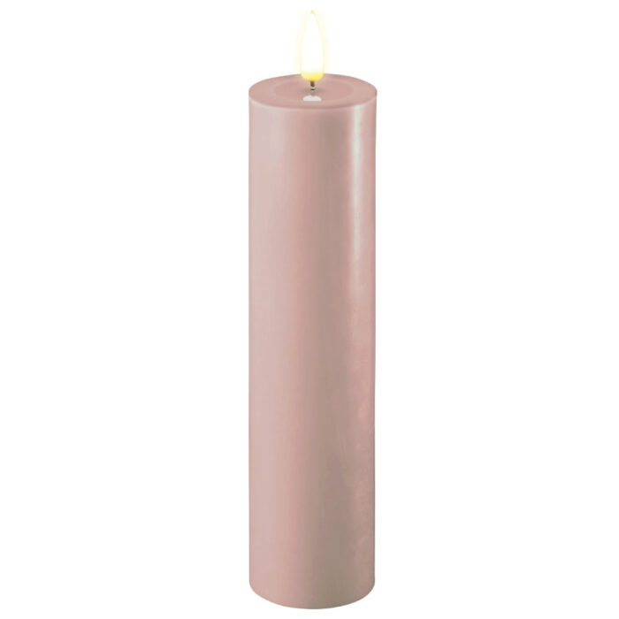 DELUXE HOMEART LED CANDLE REAL FLAME ROSE Ø5CM x 20CM