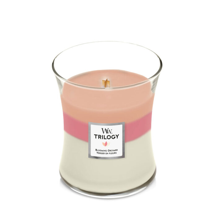 WOODWICK BLOOMING ORCHARD MEDIUM CANDLE TRILOGY
