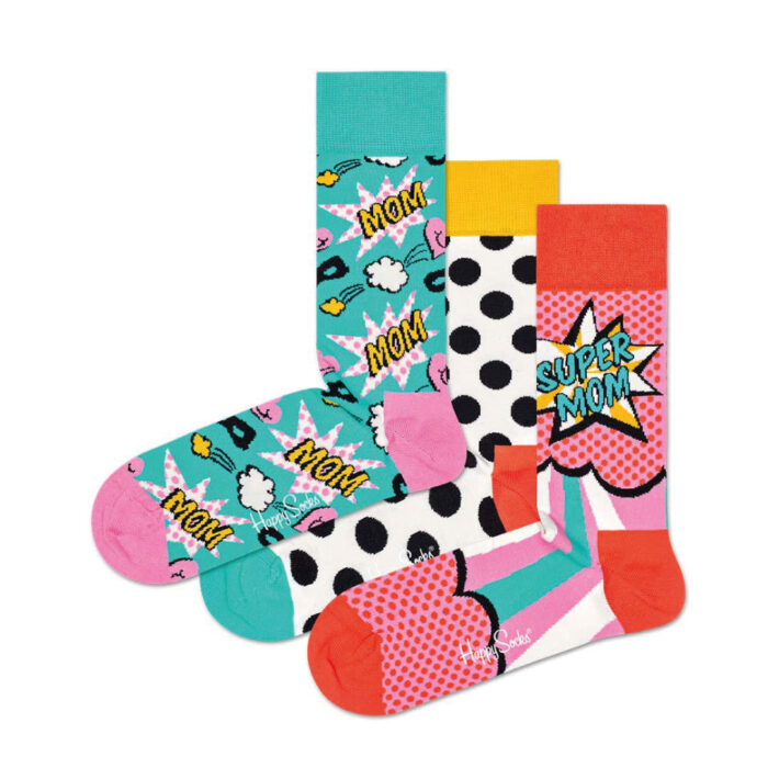 HAPPY SOCKS - MOTHERS DAY GIFT SET- 3-PACK - MAAT 41-46