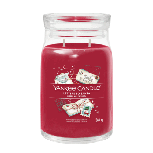 YANKEE CANDLE LETTERS TO SANTA SIGNATURE 2-WICK LARGE JAR