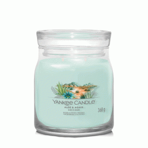 YANKEE CANDLE ALOE & AGAVE SIGNATURE 2-WICK MEDIUM JAR