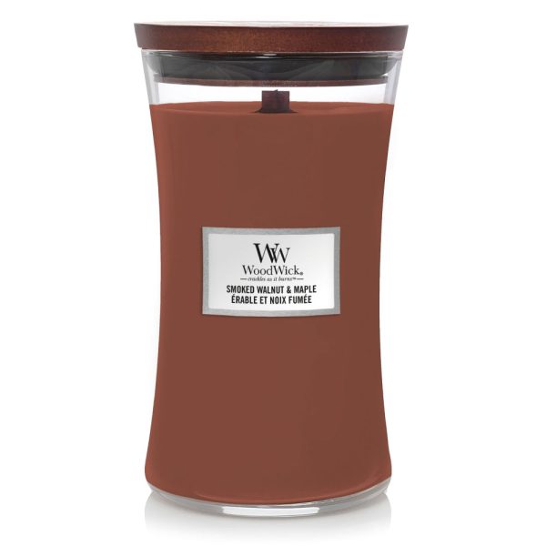 WOODWICK SMOKED WALNUT & MAPLE LARGE CANDLE