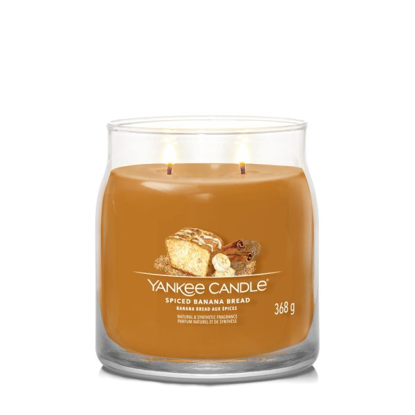 YANKEE CANDLE SPICED BANANA BREAD SIGNATURE 2-WICK MEDIUM JAR