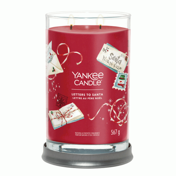 YANKEE CANDLE LETTERS TO SANTA SIGNATURE 2-WICK LARGE TUMBLER