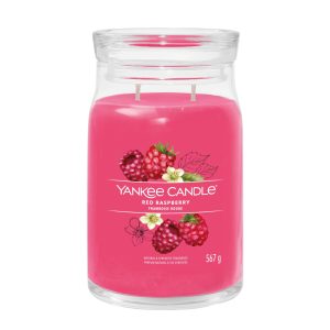 YANKEE CANDLE RED RASPBERRY SIGNATURE 2-WICK LARGE JAR