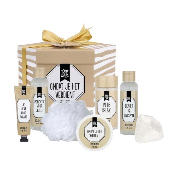 100% LEUK - CADEAUPAKKET - OMDAT JE HET VERDIENT