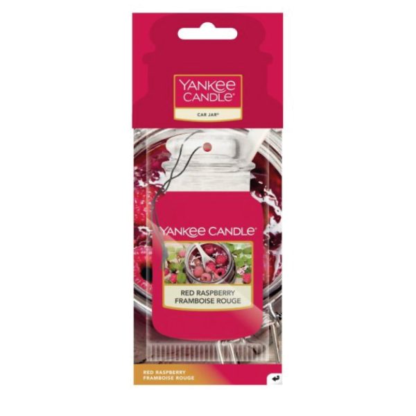 YANKEE CANDLE RED RASPBERRY CAR JAR