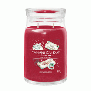 YANKEE CANDLE LETTERS TO SANTA SIGNATURE 2-WICK LARGE JAR