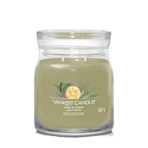 YANKEE CANDLE SAGE & CITRUS SIGNATURE 2-WICK MEDIUM JAR