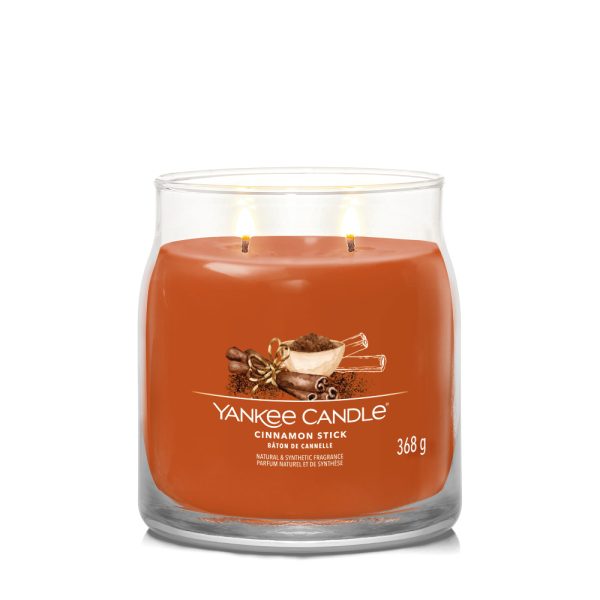 YANKEE CANDLE CINNAMON STICK SIGNATURE 2-WICK MEDIUM JAR