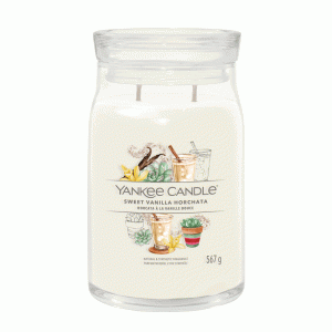 YANKEE CANDLE SWEET VANILLA HORCHATA SIGNATURE 2-WICK LARGE JAR