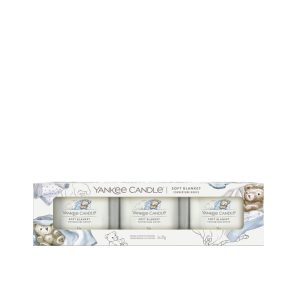 YANKEE CANDLE SOFT BLANKET SIGNATURE FILLED VOTIVE 3-PACK GIFT SET