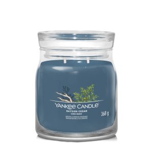 YANKEE CANDLE BAYSIDE CEDAR SIGNATURE 2-WICK MEDIUM JAR