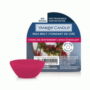 YANKEE CANDLE SPARKLING WINTERBERRY WAX MELT