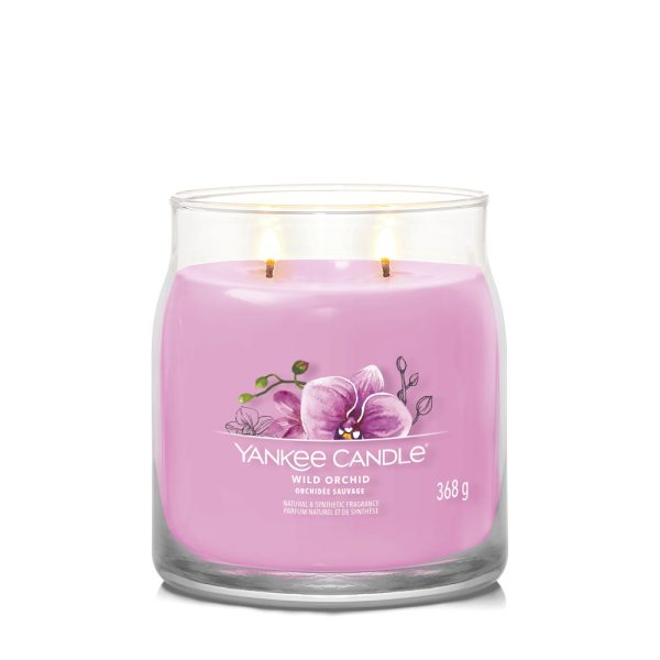 YANKEE CANDLE WILD ORCHID SIGNATURE 2-WICK MEDIUM JAR