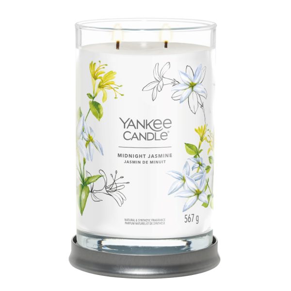 YANKEE CANDLE MIDNIGHT JASMINE SIGNATURE 2-WICK LARGE TUMBLER