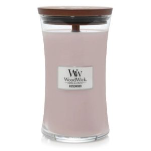 WOODWICK ROSEWOOD LARGE CANDLE