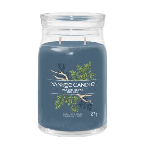 YANKEE CANDLE BAYSIDE CEDAR SIGNATURE 2-WICK LARGE JAR