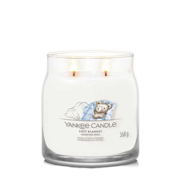 YANKEE CANDLE SOFT BLANKET SIGNATURE 2-WICK MEDIUM JAR