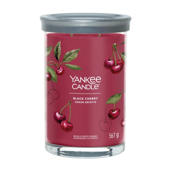 YANKEE CANDLE BLACK CHERRY SIGNATURE 2-WICK LARGE TUMBLER