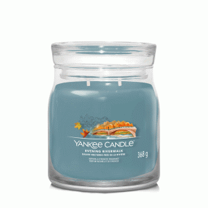 YANKEE CANDLE EVENING RIVERWALK SIGNATURE 2-WICK MEDIUM JAR