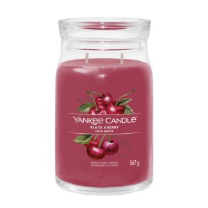 YANKEE CANDLE BLACK CHERRY SIGNATURE 2-WICK LARGE JAR