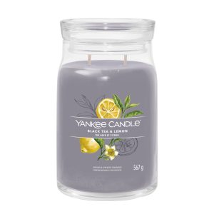 YANKEE CANDLE BLACK TEA & LEMON SIGNATURE 2-WICK LARGE JAR