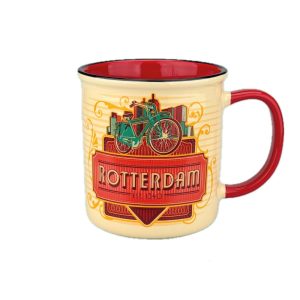 ROTTERDAM BEKER VINTAGE SKYLINE ROOD