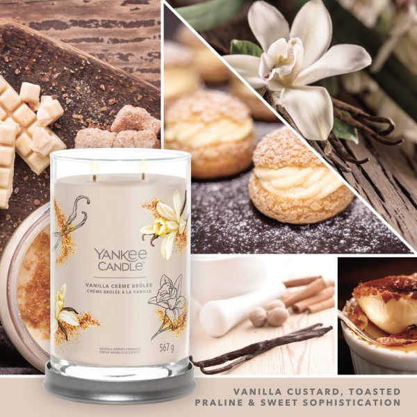YANKEE CANDLE VANILLA CREME BRULEE SIGNATURE 2-WICK LARGE TUMBLER