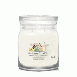 YANKEE CANDLE SWEET VANILLA HORCHATA SIGNATURE 2-WICK MEDIUM JAR