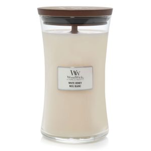 WOODWICK WHITE HONEY LARGE CANDLE