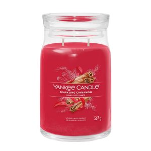 YANKEE CANDLE SPARKLING CINNAMON SIGNATURE 2-WICK LARGE JAR