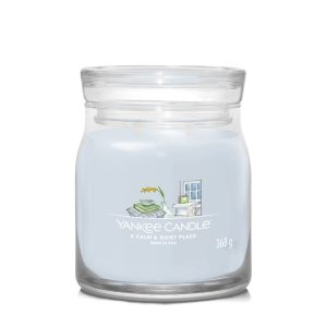 YANKEE CANDLE A CALM & QUIET PLACE SIGNATURE 2-WICK MEDIUM JAR